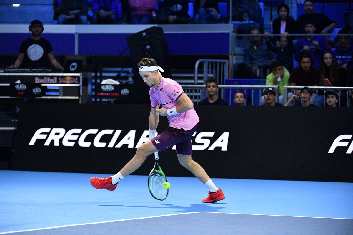 Next Gen ATP Finals. Рууд с боями оформил свою первую победу в группе Next Gen ATP Finals. Рууд с боями оформил свою первую победу в группе