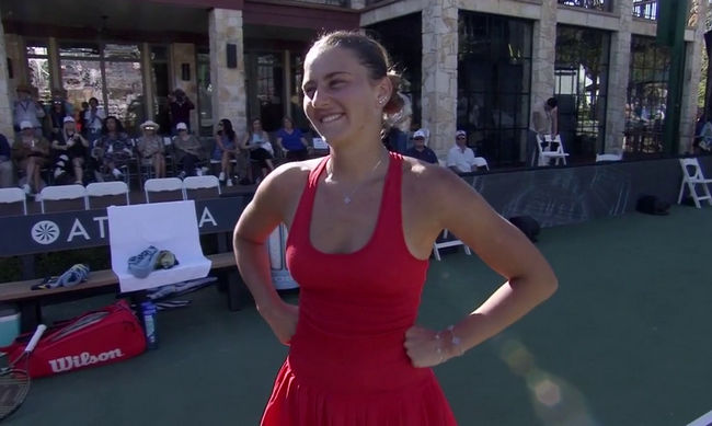 Марта Костюк: "До этого матча я проиграла в четырех полуфиналах - не буду врать, я нервничала перед игрой" Марта Костюк: "До этого матча я проиграла в четырех полуфиналах - не буду врать, я нервничала перед игрой"