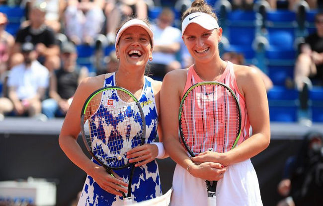 Tipsport Elite Trophy. Команды Плишковой и Квитовой разошлись миром по итогам субботы Tipsport Elite Trophy. Команды Плишковой и Квитовой разошлись миром по итогам субботы