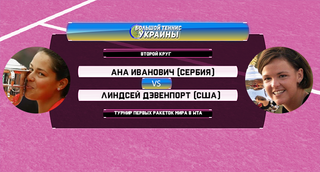 Голосование: Ана Иванович - Линдсей Дэвенпорт. Турнир первых ракеток мира Голосование: Ана Иванович - Линдсей Дэвенпорт. Турнир первых ракеток мира