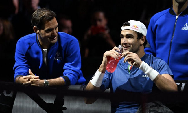 Маттео Берреттини: "Прошлой ночью одной из причин почему я не мог уснуть было то, что Федерер плакал на моем плече"