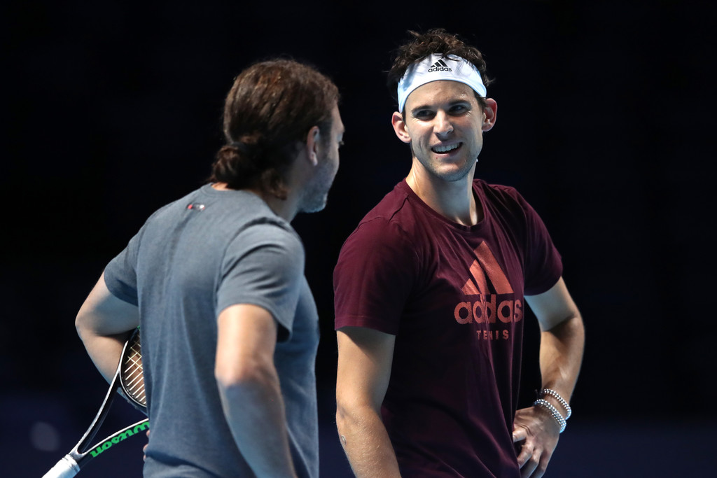 Надаль, Джокович и другие участники ATP Finals на тренировке в Лондоне