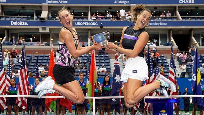 US Open. Мертенс и Соболенко выиграли дебютный парный "Шлем"
