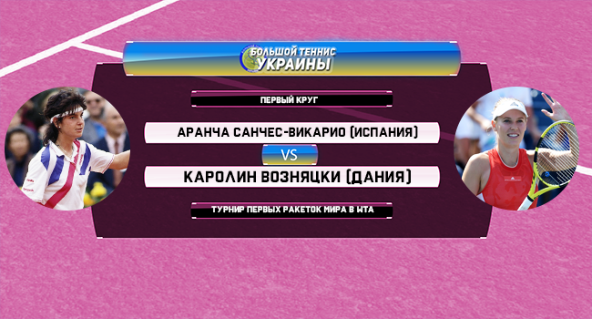 Голосование: Аранча Санчес-Викарио - Каролин Возняцки. Турнир первых ракеток мира