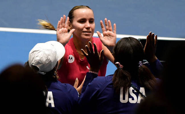 Billie Jean King Cup Finals. Кенин принесла победу США в матче против Швейцарии Billie Jean King Cup Finals. Кенин принесла победу США в матче против Швейцарии