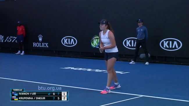 Australian Open. Снигур вышла во второй круг юниорского турнира в паре Australian Open. Снигур вышла во второй круг юниорского турнира в паре