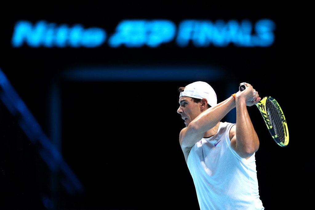 Надаль, Джокович и другие участники ATP Finals на тренировке в Лондоне