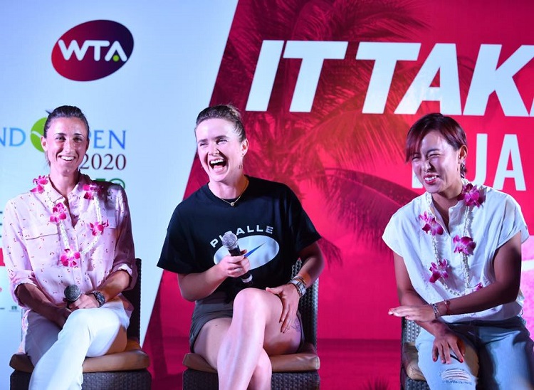 Элина Свитолина на вечеринке игроков в Хуахине